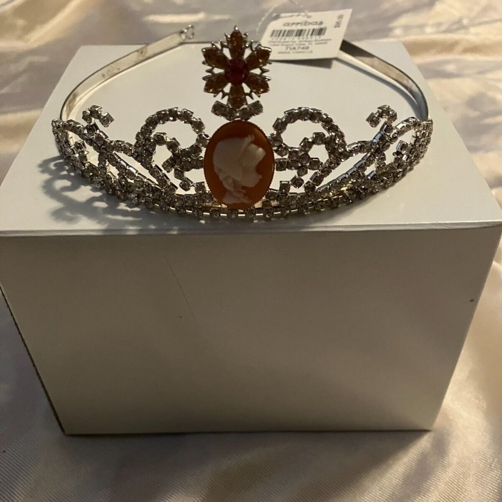 NWT Arribas Brothers Disney Frozen Anna Cameo Snowflake Tiara